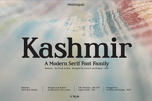 Kashmir - Serif Font Family