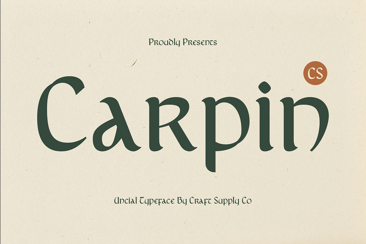CS Carpin – Uncial Font, a Serif Font by Craft Supply Co. (Photo 1 of 8)
