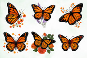 Whimsical Summer Monarch Butterflies, an Animal Illustration by Creative Art (Thumbnail 4 of 8)