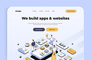 Collection of Landing page templates, a Templates & Theme by Creative Graphics (Thumbnail 3 of 11)