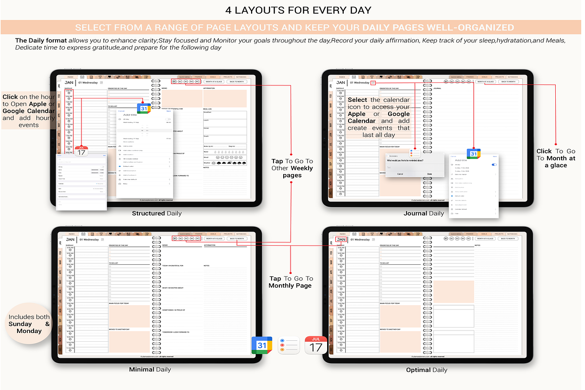 Digital planner 2025-2026 & Undated, a Templates & Theme by Plamarplanners (Photo 3 of 11)
