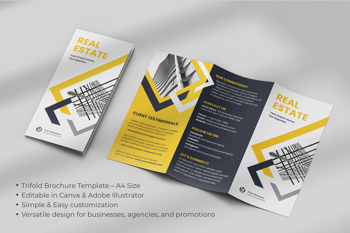 All Purpose Trifold Brochure 01, a Brochure Template by WheelieMonkey (Photo 4 of 4)