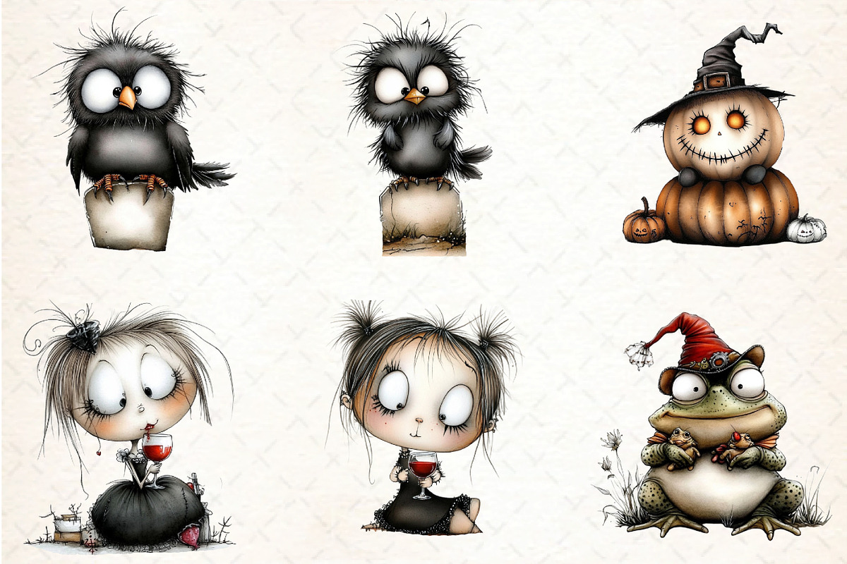 Halloween Clipart Bundle, an Illustration by DreamCafeArt (Photo 2 of 7)