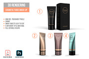 3D Rendering Cosmetic Tubes Mock-up, a Packaging Mockup by graystudio (Thumbnail 2 of 50)
