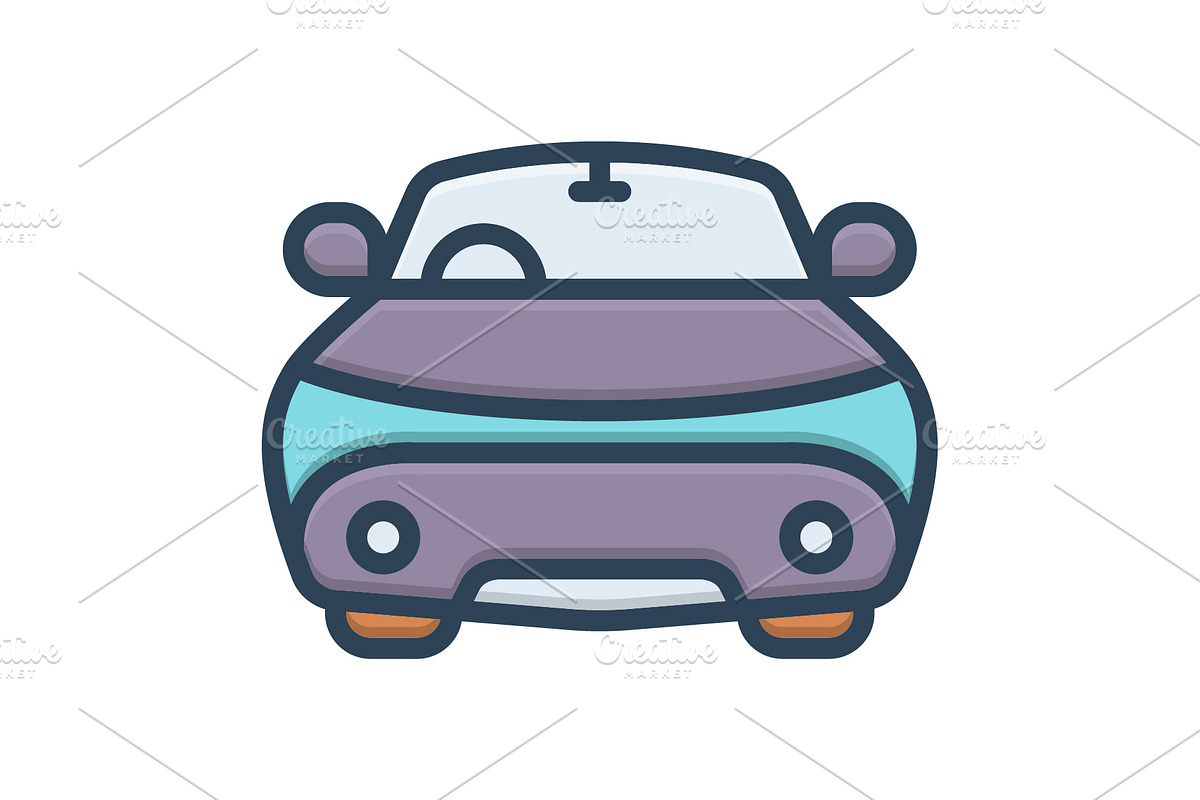 Autos automobile color icon, a Duotone Icon by Creative priyanka