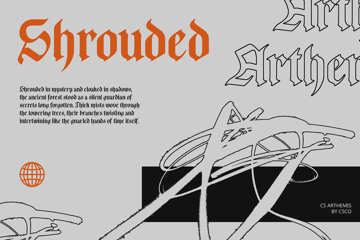 CS Arthemis – Blackletter Font, a Blackletter Font by Craft Supply Co. (Photo 6 of 8)