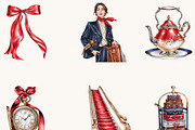 Watercolor Airline Crew Clipart, an Object Illustration by BusyDaydesign (Thumbnail 6 of 9)