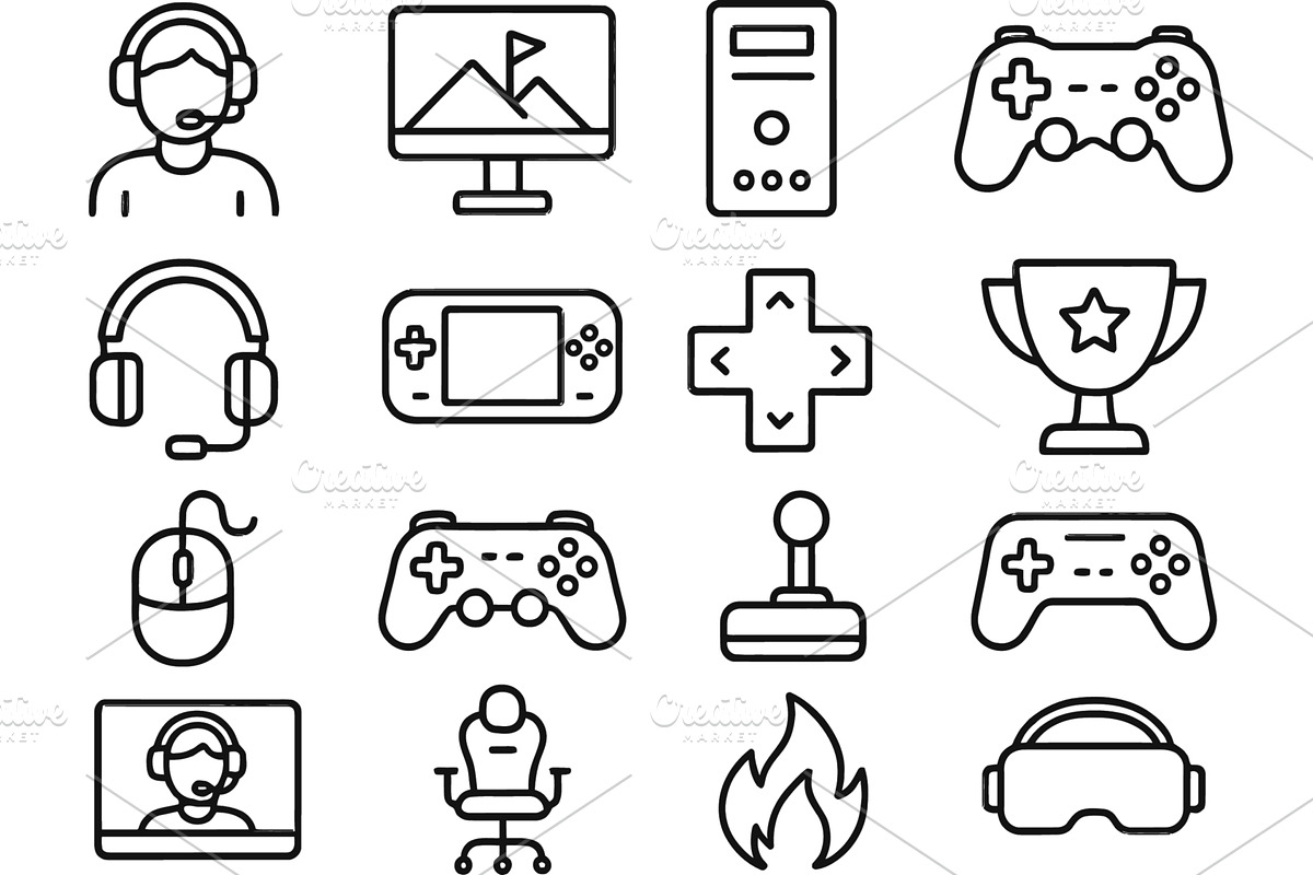 Vector illustration of gaming and, a Technology Illustration by ZinetroN