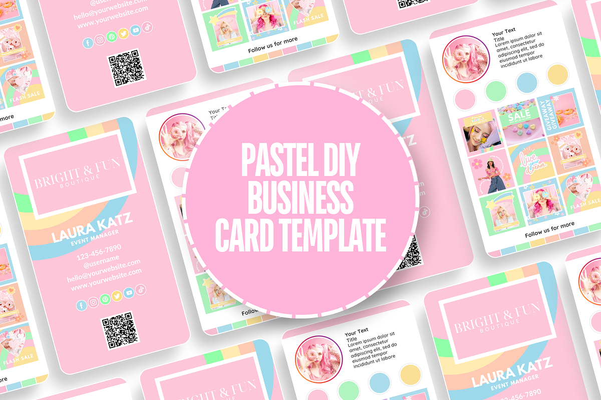 Business Card Template for Business, a Business Card Template by SunshineStudioBoutique (Photo 2 of 9)