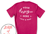 Back Of T-Shirt BC3001 Mockup Bundle, a Shirt Mockup by lock and page (Thumbnail 71 of 88)