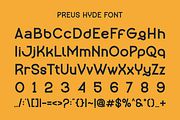 Preus Hyde - Modern Unique Font, a Sans Serif Font by Viswal Studio (Thumbnail 6 of 8)