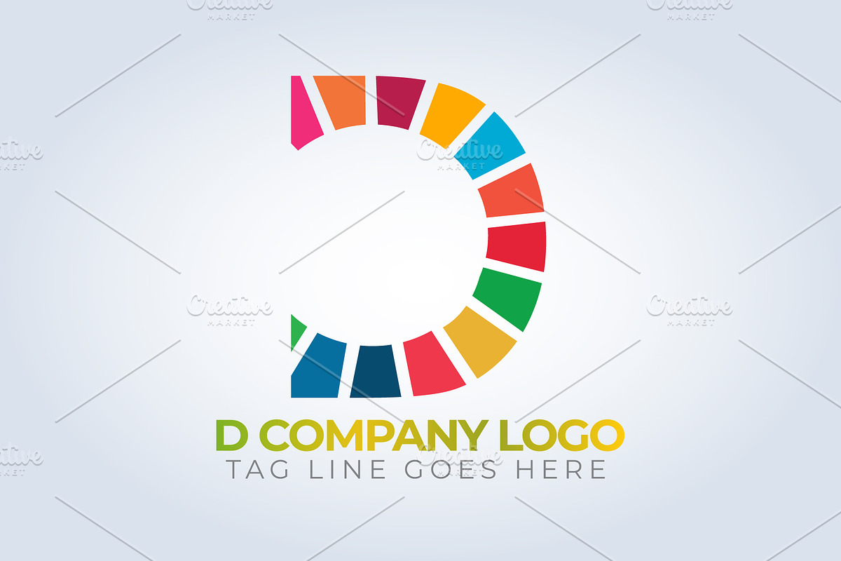 D Letter Color Company Logo Template, a Branding & Logo Template by arslantanoli (Photo 1 of 4)