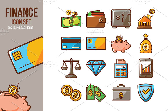Finance Icon Set