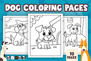 Printable Dog Coloring Pages for Kid, an Animal Illustration by Sultana177 (Thumbnail 1 of 3)