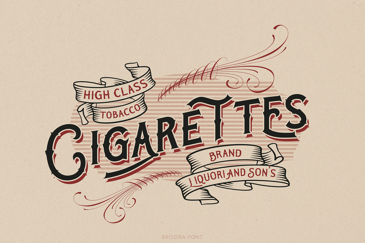 Brisora Victorian typeface, a Blackletter Font by TypeClassHeroes (Photo 3 of 10)