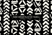 Dark Brush Painted Tribal, a Wallpaper Graphic by MalyskaStudio (Thumbnail 1 of 16)