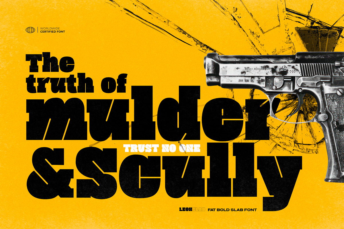 Leon Slab - Fat Bold Slab Font, a Slab Serif Font by ikiiko (Photo 2 of 7)