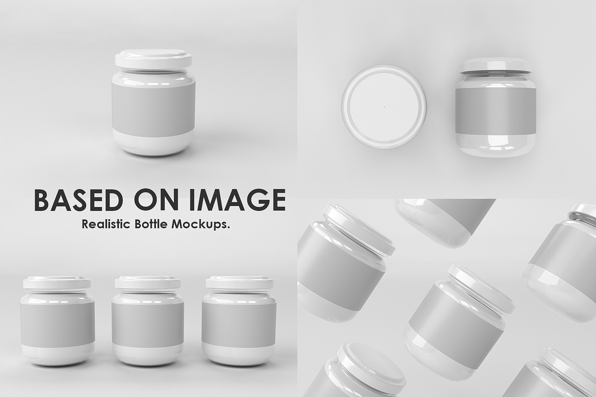 Jam Jar Mockup Set, a Cups & Container Mockup by Mirachma Project (Photo 2 of 7)