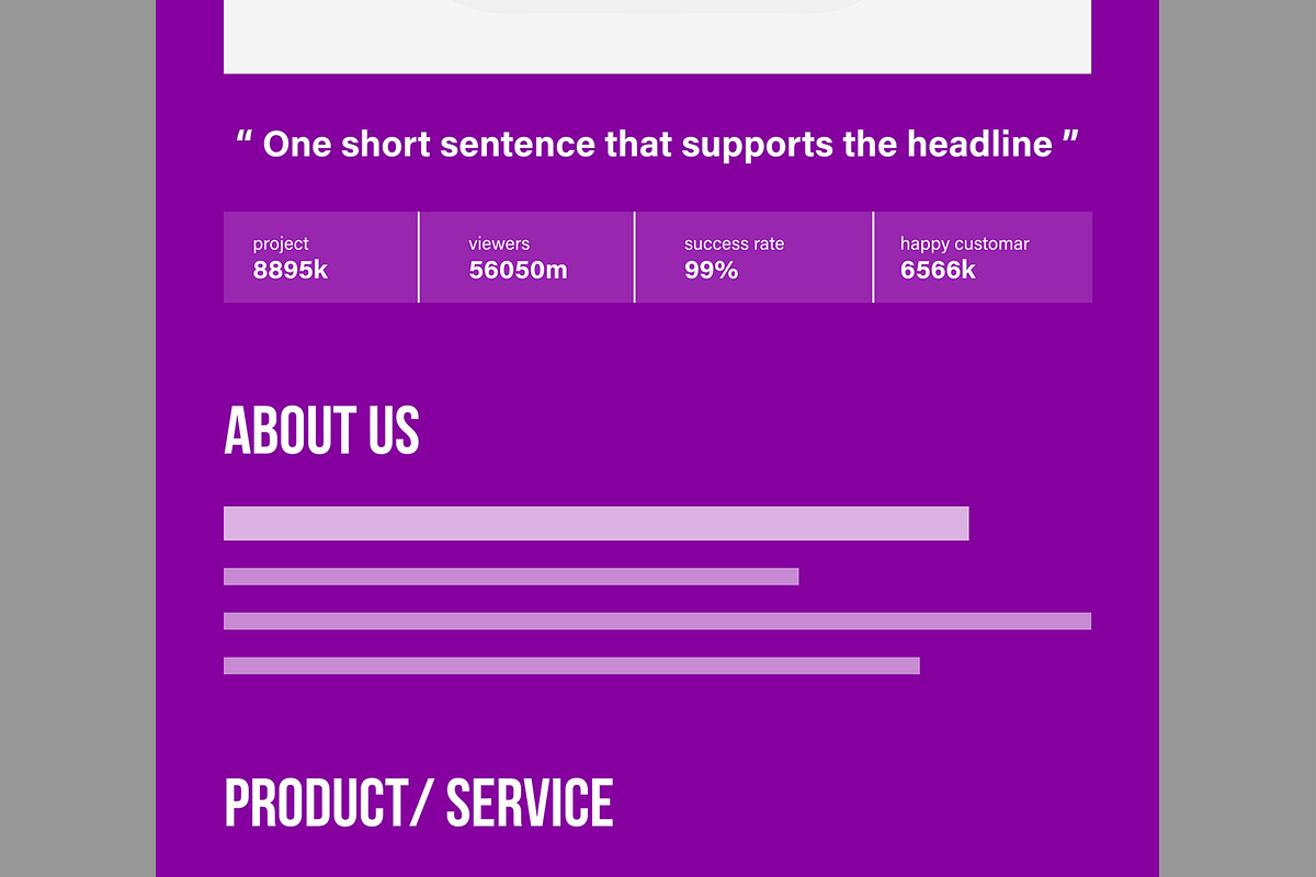 Business Newsletter Wireframe, a Wireframe Template by MightyDesign (Photo 3 of 9)