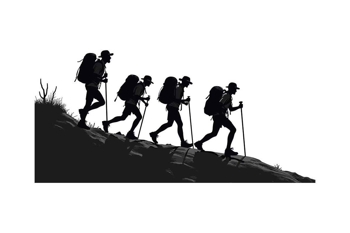 Team Hiking Silhouette Bundle, an Object Graphic by Gfx_Store (Photo 7 of 15)