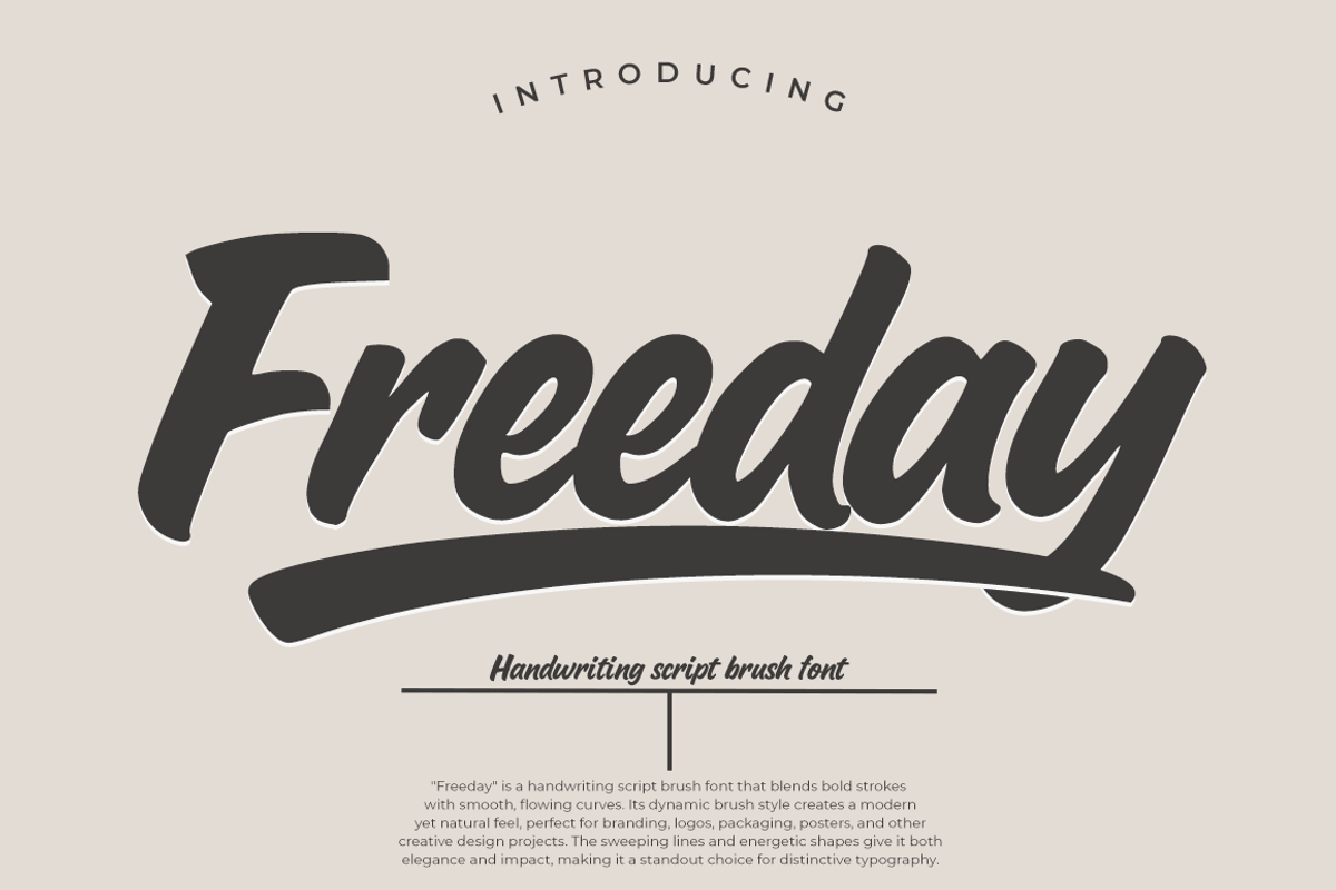 Freeday, a Script Font by cocodesign (Photo 1 of 7)