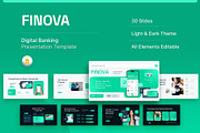 Digital Banking Google Slides, a Presentation Template by New Coral Design (Thumbnail 1 of 6)