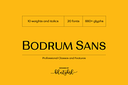 Bodrum Sans, a Sans Serif Font by BULENT YUKSEL (Thumbnail 1 of 12)