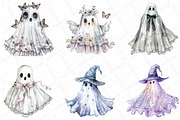 Cute Halloween Lace Ghost Png Clipar, an Illustration by DreamPrint404 (Thumbnail 4 of 7)
