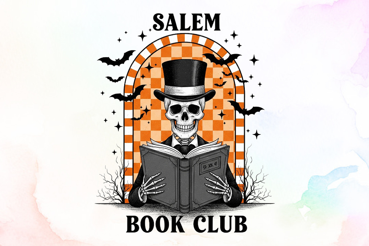 Salem Book Club Retro Halloween PNG, an Illustration by Sublimation Artist (Photo 1 of 9)