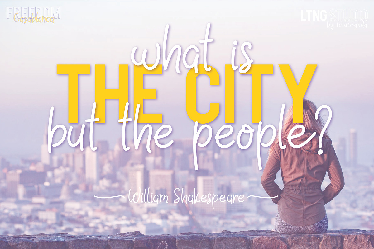 FREEDOM Casablanca font duo preview 2