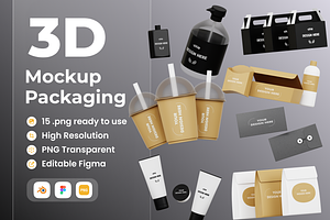 Mockup Packaging 3D Illustration