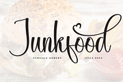 Junkfood | Script Font, a Handwritten Font by Scratchones (Thumbnail 1 of 9)