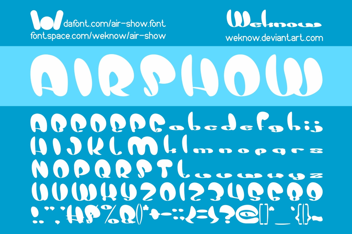 airshow font