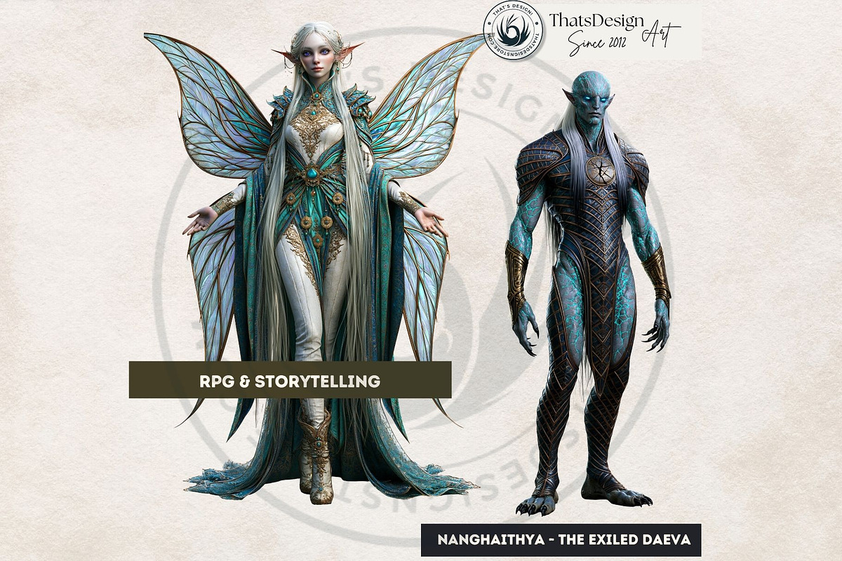 The Lapis Bestiary Fantasy Cliparts, a Decorative Illustration by ThatsDesignArt (Photo 7 of 17)