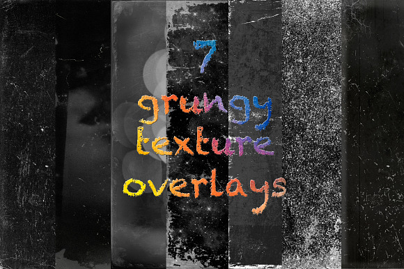 7 Grungy Texture Overlays preview 2