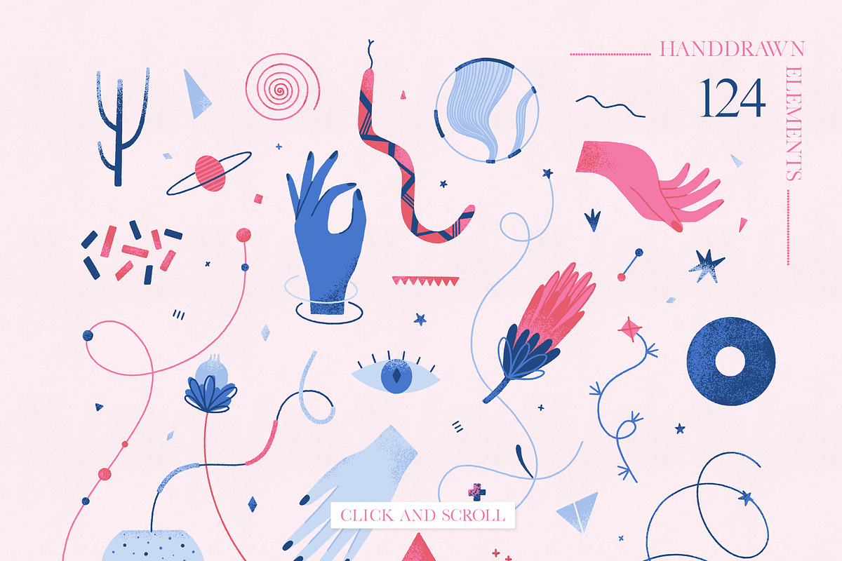 Weird Things - Clipart Collection, a Decorative Illustration by Leila Divine (Photo 4 of 11)