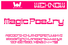 Magic Poetry font