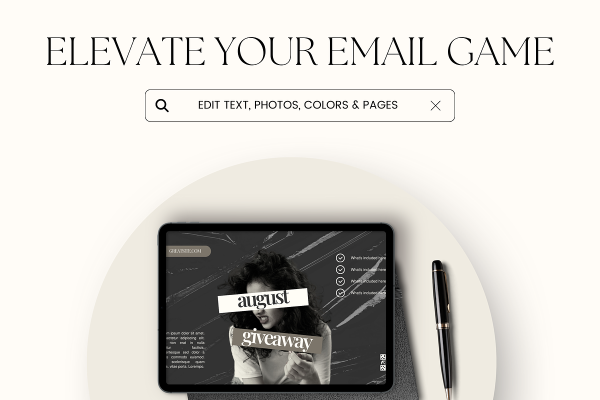 Email Marketing Newsletter Template, an Email Template by Branding Babe Co. (Photo 9 of 9)