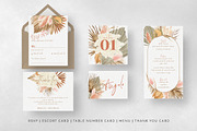 Bohemian Dried Foliage Wedding Suite, an Invitation Template by BlueRobinDesignShop (Thumbnail 17 of 17)