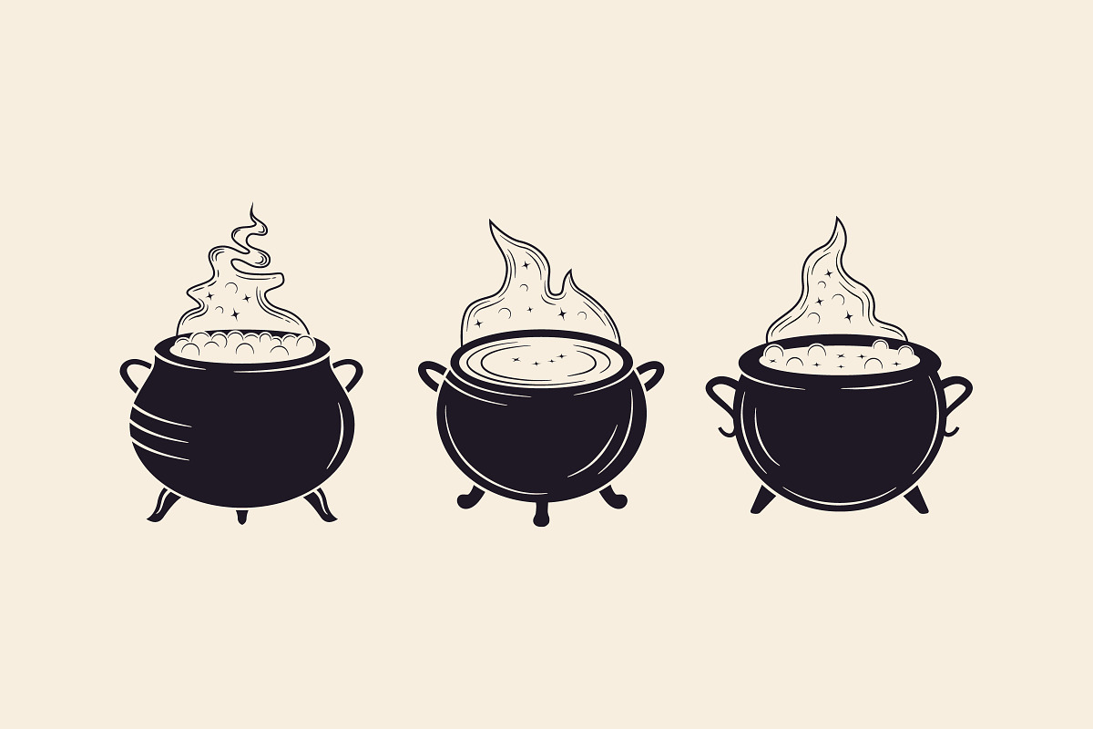 Witch Clipart. Witchcraft elements, an Object Graphic by DenysHolovatiuk (Photo 5 of 6)