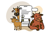 eid al adha illustration set, a Seasonal Illustration by foxndeer (Thumbnail 4 of 4)
