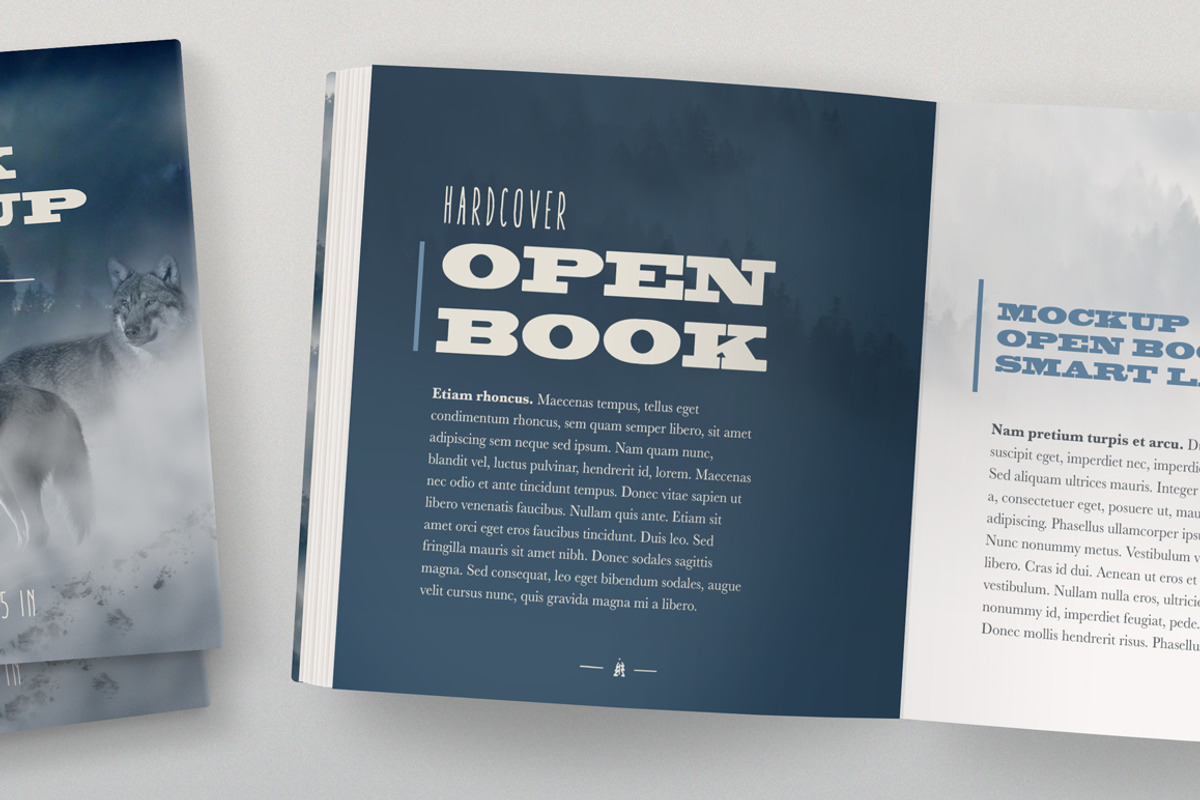 Open Hardcover Book Mockup (Square), a Print Template by ArtefShop (Photo 5 of 22)