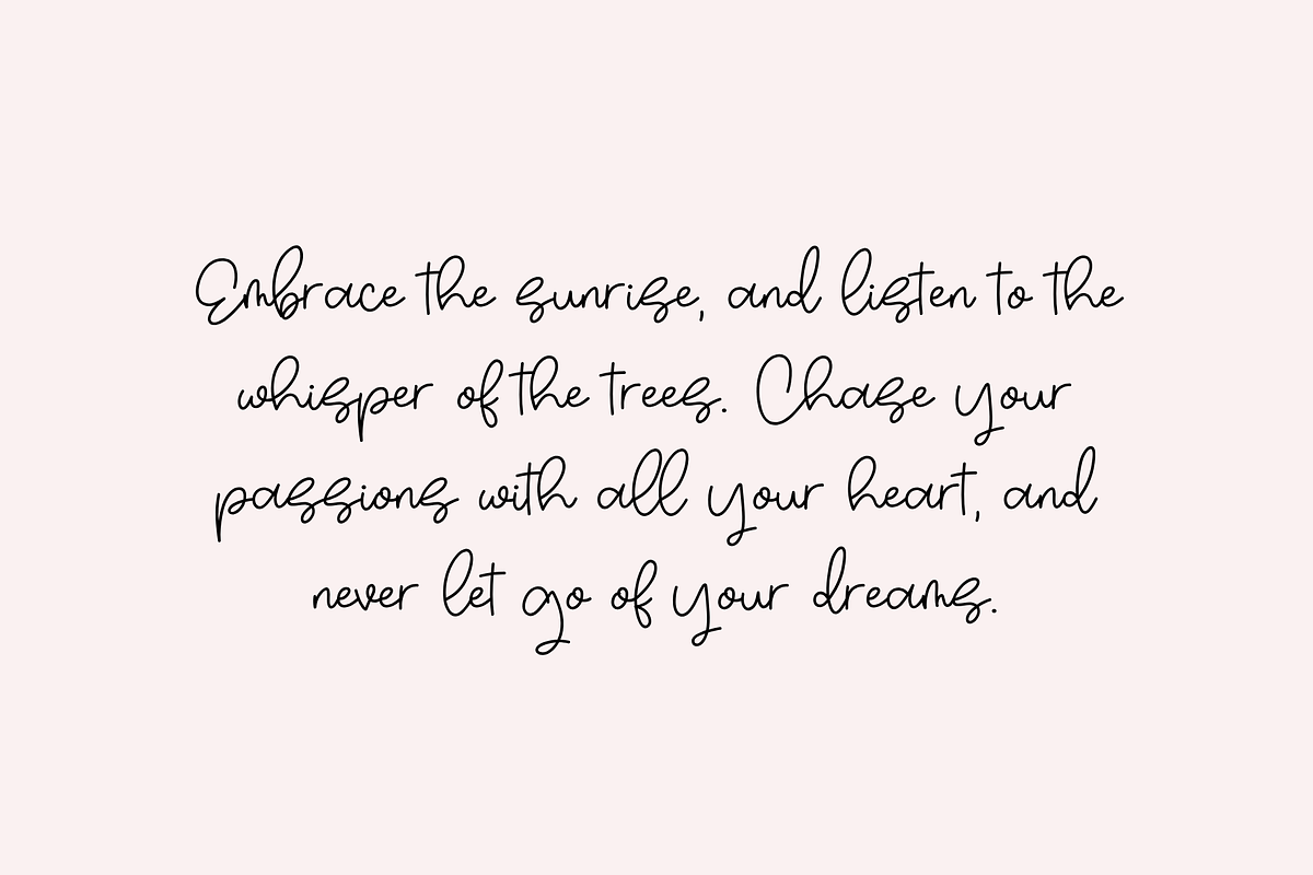 Midnight Ganache, a Script Font by Sofia Skoog (Photo 8 of 10)
