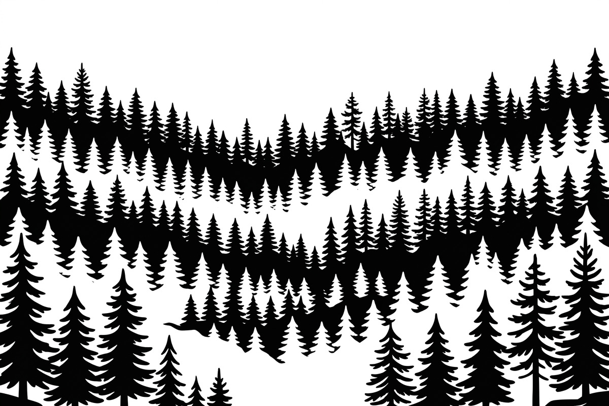 Majestic Pine Trees SVG, a Finance Illustration by Amazin_art (Photo 20 of 41)