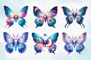 Celestial Moth Sublimation Clipart