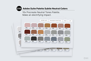 Neutral Procreate Color Palette