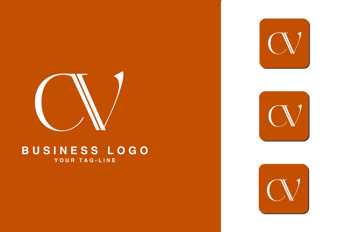 CV, VC, Abstract Logo Design, a Branding & Logo Template by art_creater