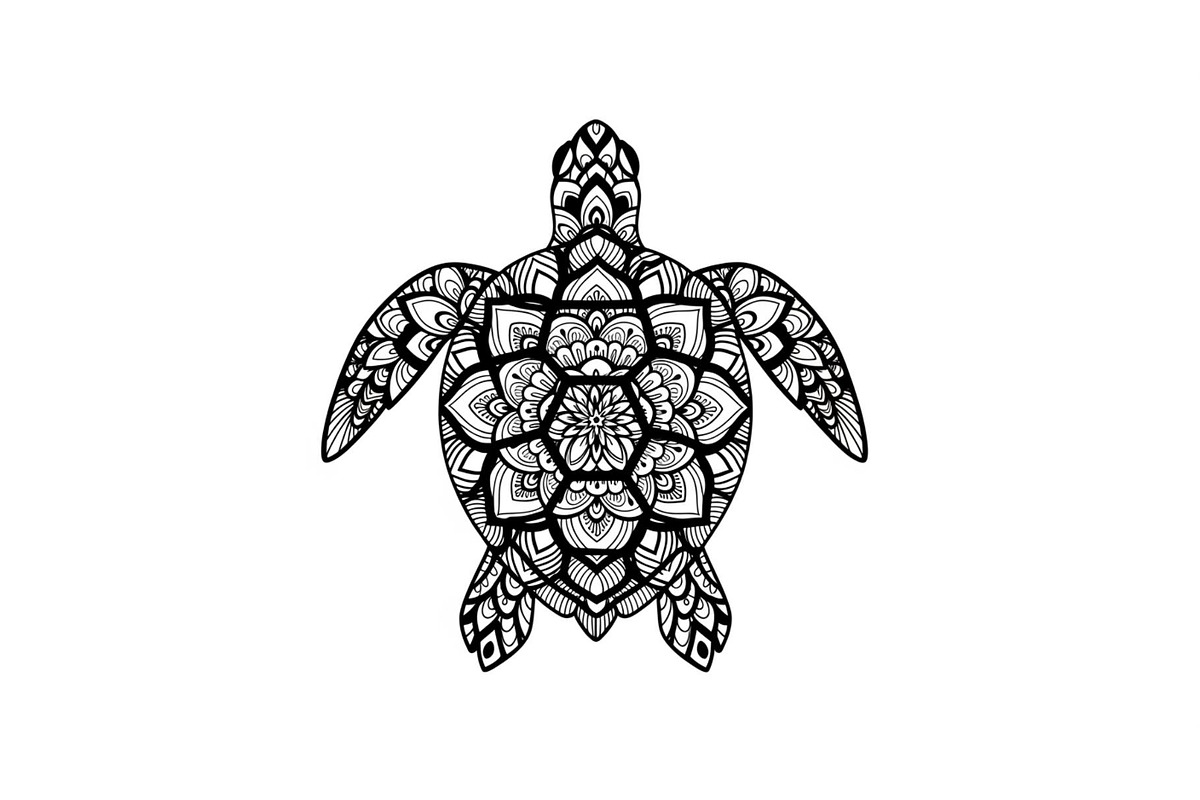 Mandala Sea Turtle SVG Bundle, an Illustration by yasushie (Photo 20 of 31)