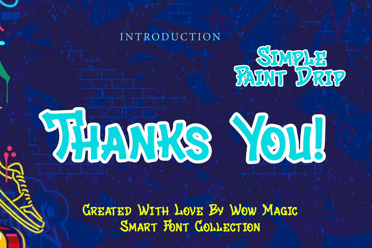 Simple Paint Drip, a Slab Serif Font by Wow Magic (Photo 3 of 3)