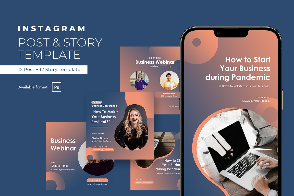 Business Webinar Instagram, a Social Media Template by peterdraw (Photo 1 of 5)